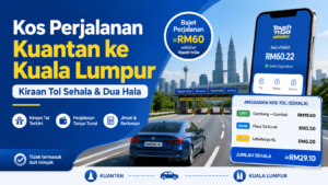 Read more about the article Kos Perjalanan Kuantan ke Kuala Lumpur: Kiraan Tol TNG